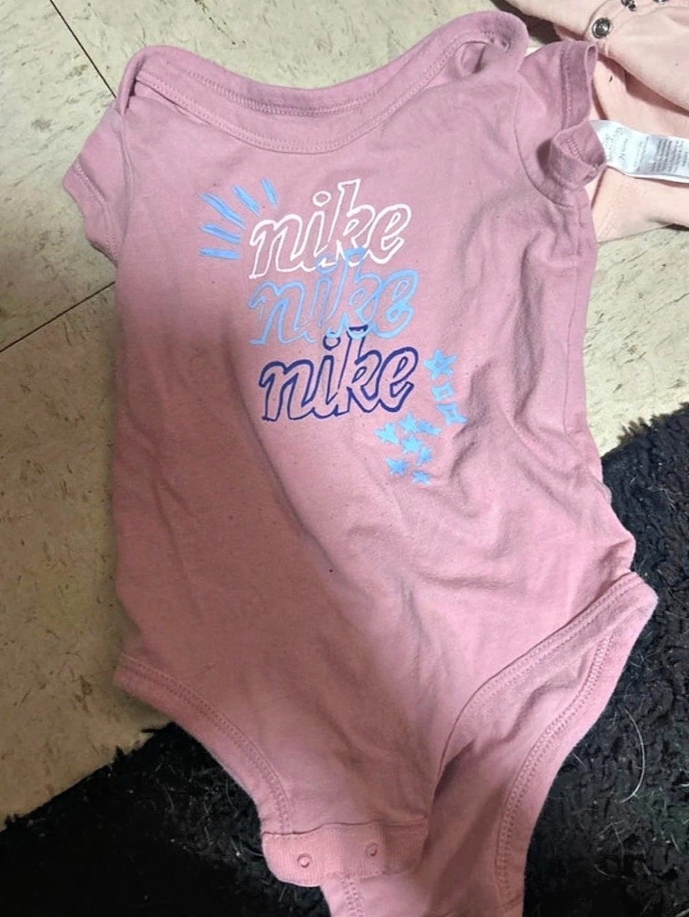 Nike Pink Baby 3M Bodysuit